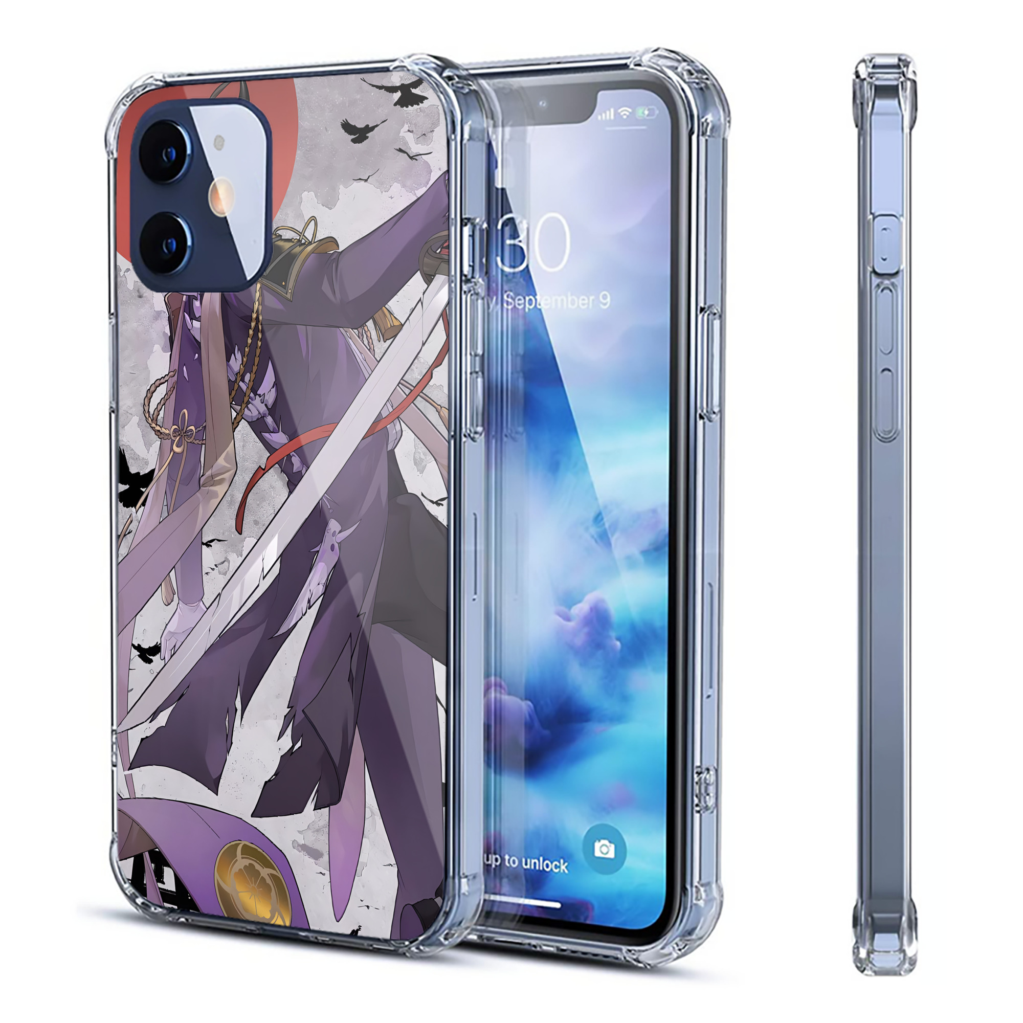 （画像用） 刀剣乱舞 Touken Ranbu 【iPhone 12シリーズ対応】透明スマホケース（クリアソフトケース）